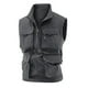 thumbnail image 1 of Chaleco deportivo de color liso para hombre: prenda de trabajo ligera sin mangas con bolsillos, estilo informal para todas las estaciones, 1 of 8