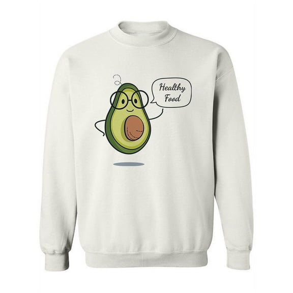 Avocado With Speech Bubble Sweatshirt Women -Image by Shutterstock, Female 5X-Large