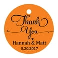 thumbnail image 1 of 100 Pcs Papier Cadeau Personnalisé Merci Accrocher Tags Cadeaux de Mariage Ronds Tags, 1 of 1