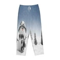 thumbnail image 4 of Sigee Snowman And Christmas Tree Print Women's Soft Pajama Pants - Breathable and Comfortable Lounge Sleep Bottoms with Elastic Waistband and Pockets-Large, 4 of 9