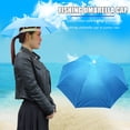thumbnail image 4 of Sombrero con sombrilla de pesca Likrtyny sombrilla plegable Para exteriores gorra impermeable azul cielo, 4 of 6