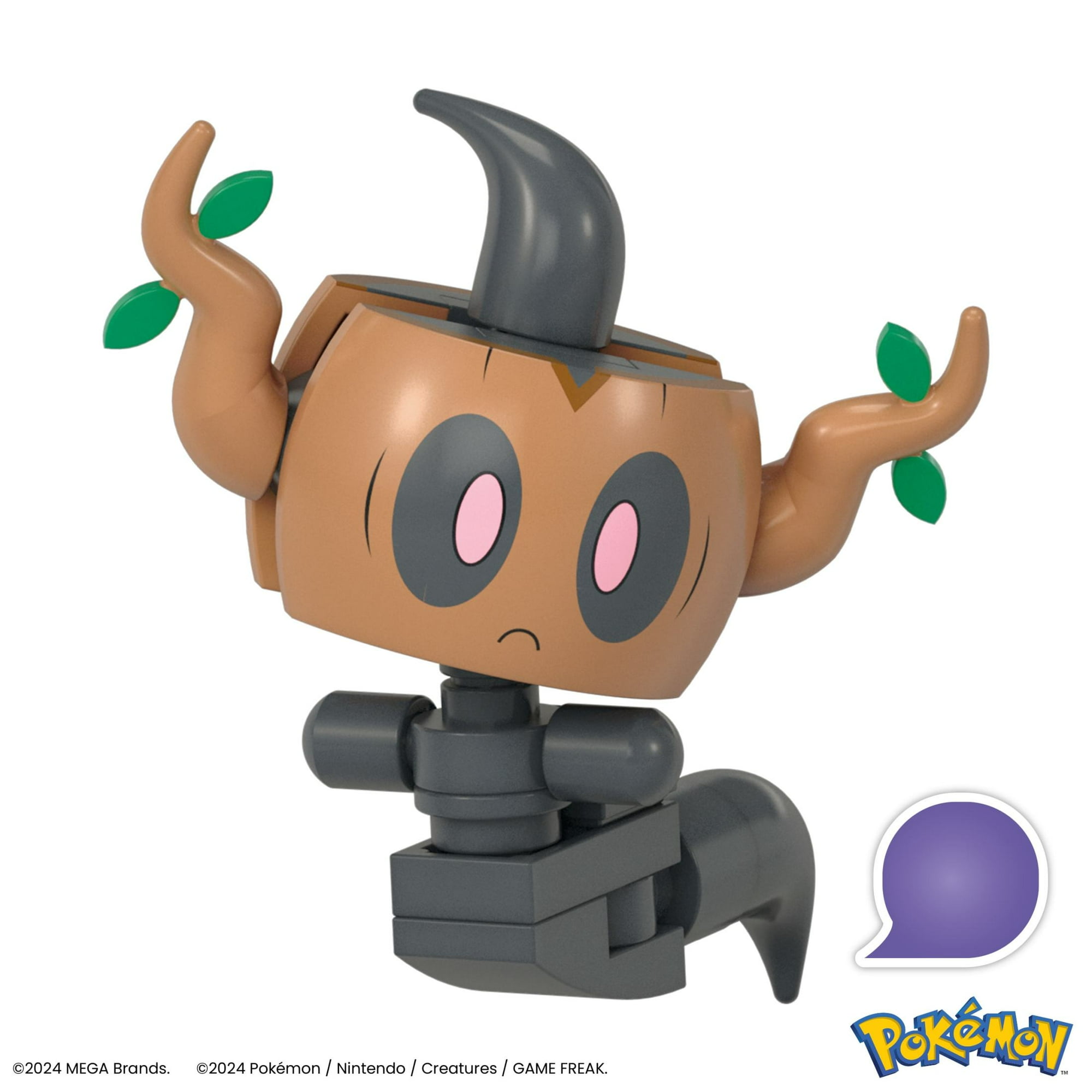 MEGA Pokémon Phantump Building Toy Kit, Poseable Action Figure (25 Pieces) for Kids