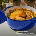 thumbnail image 3 of Lodge USA Enamel Dutch Oven, 7.5 qt., Blue, 3 of 7
