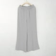 thumbnail image 7 of JJHGVB Linen Pants Women Wide Leg Pants Woman Linen Pants Drawstring Elastic Waist Pants High Waisted Pants Casual Beach Pants Drawstring Pants Women Womens Casual Pants Gray M, 7 of 7