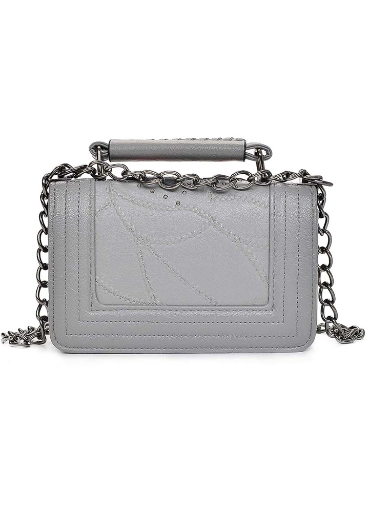 small black shoulder bag with chain strap