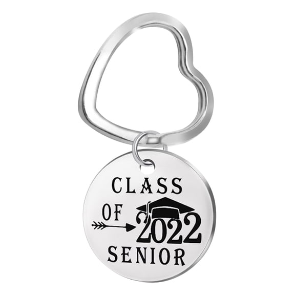 Valentine's Day Gifts for Woman Class Of 2022 School Keychain Keyring Memorial Graduation Gift For Students Silver A
