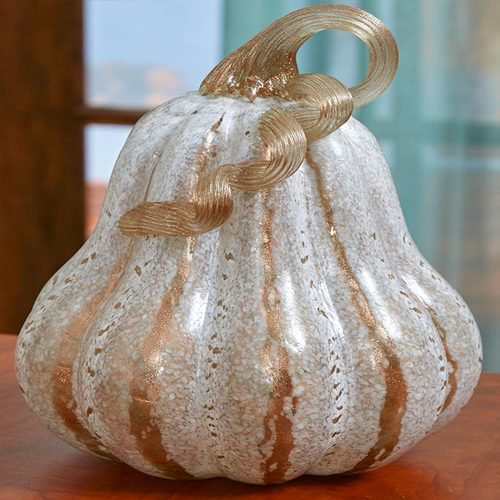 Glass Art Pumpkin Decor-Rose Frosted Glass - Walmart.com - Walmart.com