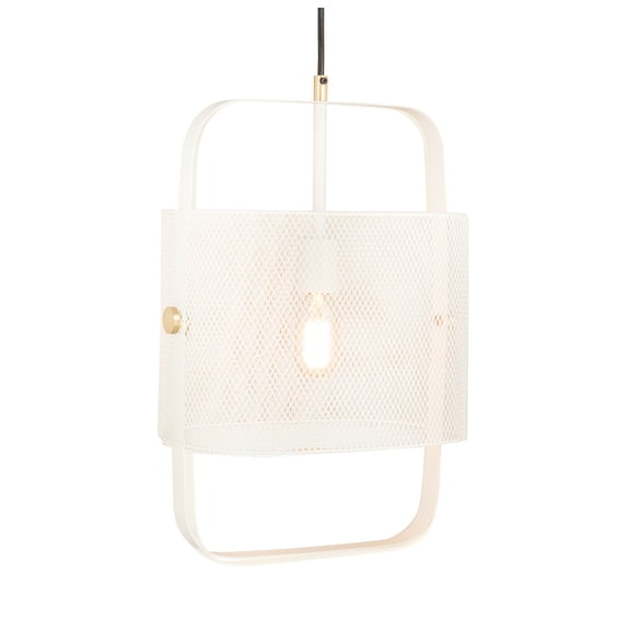 Klaus White Brass Ceiling Mount Pendant from TOV Furniture