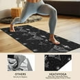 thumbnail image 4 of Black White Gothic Moth Star Sun Moon Pattern Hot Yoga Mat Towel Non Slip for Hot Yoga - Quick-Drying Yoga Mat Cover with 4 Corner Pockets with Travel Bag - Hot Yoga Towel Non Slip 70"x26", 4 of 6