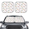 thumbnail image 6 of Lsque Dachshund Dog Puppy 2 PCS Windshield Sun Shade | CarFoldable Window Covers | Car Accessories Reflect UV for Universal Cars SUV Truck | Large, 6 of 7