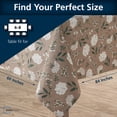 thumbnail image 2 of Mainstays Farmhouse Tablecloth Summer Floral Brown Fabric, 60" x 84", Hydrangea, 2 of 10