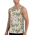 thumbnail image 2 of Qekee Halloween Cactus Print Men's Workout Tank Tops,Sleeveless Muscle Gym Shirt Quick Dry, Men's Gym Training Athletic Workout Shirts -3X-Large, 2 of 7