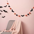thumbnail image 5 of Xuniizn Happy Halloween Banner Indoor 5.97Ft Black and Orange Bunting Halloween Banners for Halloween Party Decorations, Fireplace Wall Halloween Decorations for Home Indoor & Outdoor, 5 of 7