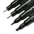 thumbnail image 3 of Prismacolor Premier Brush, Chisel & Fine Line Tip Assortment Marker Set, 4-Markers, Black, 3 of 6