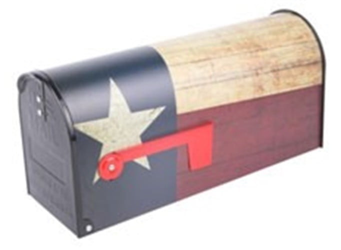 Mailbox,Texas Flag