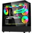 thumbnail image 1 of Gabinete Gamer Balam Rush TANK SUPER 9200 TB ATX Media Torre 3 Fan ARGB Cristal Templado USB-C Negro, 1 of 4