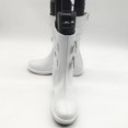 thumbnail image 4 of Botas de cosplay NikouMX Zapatos blancos de anime tubo medio cuero PU, 4 of 8