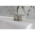 thumbnail image 2 of Kingston Brass FB5618CML Manhattan Double-Handle 4" Centerset Bathroom Faucet with Pop-Up Drain, Brushed Nickel, 2 of 7