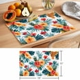 thumbnail image 6 of Summer Placemats Set of 2, Tropical Plants Flowers Pineapple Non-Slip Place Mats Washable Table Mats for Kitchen Dining Table Decorations Indoor/Outdoor, 6 of 9