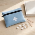 thumbnail image 4 of First Aid Pouch, Slim Lightweight Blue Travel Emergency Medical Kit, 1 Pack Portable Storage Carry Case for Outdoor Camping Hiking Road Trip Home Office Daily First Aid Supply Organization, 4 of 6