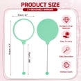 thumbnail image 2 of Uxcell 2 Pack Beadable Mirrors with Handle, 5.7 Inch Long Bead Mirror Bars Removable, Portable Round Hand Mirrors for DIY Jewelry Making and Beaded Crafts (Ash Green), 2 of 7