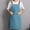 Blue BU, variant on Xecvkr Waterproof and Oil Resistant Kitchen Apron, PVC Smock with Pocket for Baking and Cooking, Adjustable Neck Tie, Multiple Colors