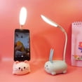 thumbnail image 3 of Lámpara de mesa, luz de noche LED portátil, linda lámpara de escritorio, luz de lectura plegable recargable por USB para dormitorio infantil, 3 of 5