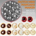 thumbnail image 2 of Mini Pancakes Maker Machine, Dutch Mini Pancake Griddle, 14 Holes Electric Poffertjes Pan, Ideal for Breakfast, Snacks, Desserts & More, Red, 2 of 12