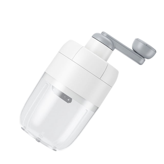 Manual Shaved Ice Maker, Transparent Ice Box Ice Crusher Portable for Camping for Stall