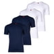 thumbnail image 1 of s.Oliver Camiseta para hombre, 4-Pack - Básica, Cuello redondo, Liso Blanco/azul marino S (Small), 1 of 5