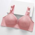 thumbnail image 2 of Bigersell Cotton Bras for Women Plus Size Full-Coverage Wireless Bras Ladies Push up Bra No Underwire Female Padded Bra Style-D35, Female Comfort Strap Soft Lace Padded Bralette Y-2-Pink XXL, 2 of 4