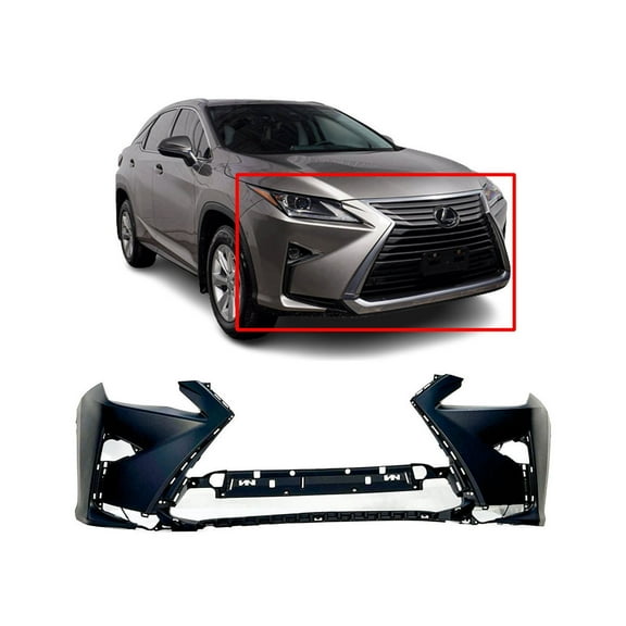 DCP Front Bumper Cover For 2016-2019 Lexus RX350 W/O Park Holes Primed LX1000313