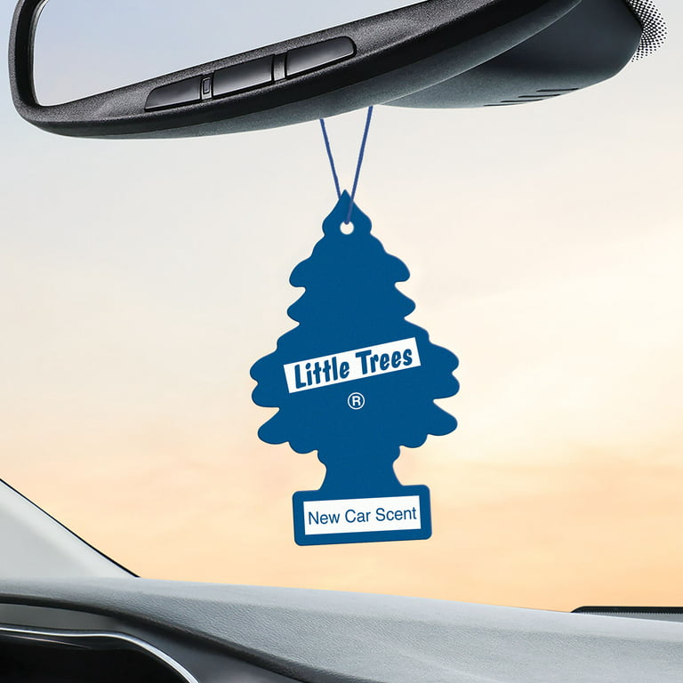 Little Trees Auto Air Freshener, Hanging Card, New Car Scent Fragrance  6-Pack