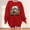 #1 Red, variant on Lolmot Women Halloween Crewneck Sweatshirt Trendy Casual Pumpkin Print Shirts Fall Fashion Long Sleeve Pullover Sweatshirt