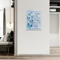 thumbnail image 4 of Scripture Serenity Prayer Wall Art Farmhouse Christian Religious Serenity Prayer Wall Decor Rustic Blue Butterfly Picture Canvas Prints Framed Artwork for Living Room Bedroom Bathroom 12"x16", 4 of 6