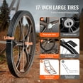 thumbnail image 3 of KFFKFF Game Transporter, 500 LBS Load Folding Cart, Equipped with 17" Durable Rubber Wheels & Comfortable Handle, Sturdy Hauling Gear for Outdoor Activities like Hunting, Fishing & Hiking, 3 of 9