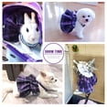 thumbnail image 3 of Conjunto de vestido para perros Petcare Plaid con pajarita y correa de arnés para niños pequeños, 3 of 8
