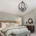 thumbnail image 6 of Jules 6-Light Chandelier in Antique Black Iron, 6 of 8