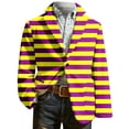 thumbnail image 4 of oqasdz Carnival Suit Jacket for Men Corduroy Jacket Stripe Style for Casual Lightweight Sport Coat Daily Formal Outdoor Activities, 4 of 4