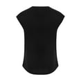 thumbnail image 5 of Gbsyewxs Mens Shirts Short Sleeve Crew Neck Solid Color Fashion Summer Shirts For Men Black, 5 of 7