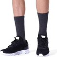 thumbnail image 6 of XYBOMB Stance Socks Men,Hiking Socks Men's Solid Comfort Breathable Wrap Basketball Athletic Socks 5-Pack,Basketball Socks,Crew Socks Gray One Size, 6 of 8