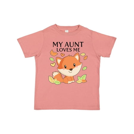 

Inktastic My Aunt Loves Me- Little Fox Gift Toddler Boy or Toddler Girl T-Shirt
