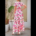 thumbnail image 4 of Vestido Bohemio Floral de Corta para Mujer Imagen 2, Talla XXL, 4 of 9