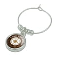 thumbnail image 2 of Take The Road Less Traveled Compass Wine Glass Charm Drink Marker, 2 of 3