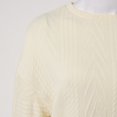 thumbnail image 4 of Vedolay Women's Fall Sweaters Round Neck Striped Cute Winter Pullover Sweaters,Beige L, 4 of 5
