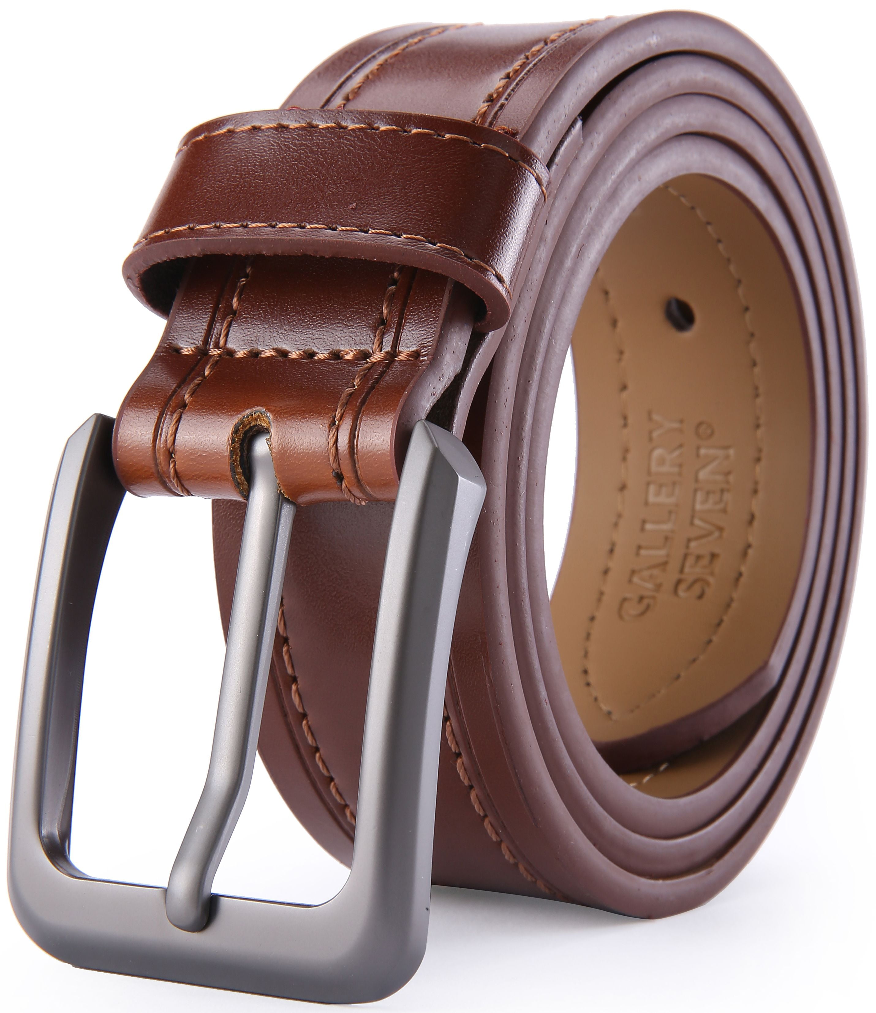 Mens Luxury Leather Belt 1.5" 40mm High Quality Vintage Style Belts 