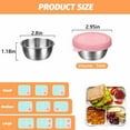 thumbnail image 3 of NANDIYNZHI Clearance 6 Sets Of Sauce Bowls 6Set Of Covered Container Sealed To Hot Pot Dipping Bowl Small Cup Household Items Reusable Stainless Food Container Sauce Cup Sky Blue, 3 of 9