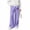 Purple, variant on Girls Printed Sweatpants Elastic Waist Straight Leg Baggy Pants Kids Casual Wide Leg Trousers with Pockets Dark Gray 5-6 Years