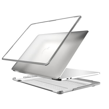 MacCase Hard-Shell/ Soft Edge Laptop Case for MacBook Pro 13.3 M1/M2 (A2551, A2289, A2338 Clear, 2-Piece)