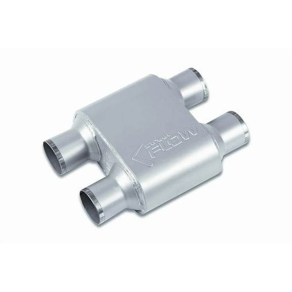 1 CMBR STREET FLOW MUFFLER 2.5 Dual Dual Oval 6.5Body